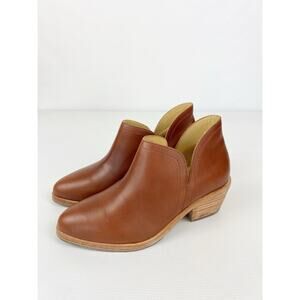 Nisolo Women's Eva Leather Everyday Chelsea Boot Brandy Size 5 -New Minor Flaws